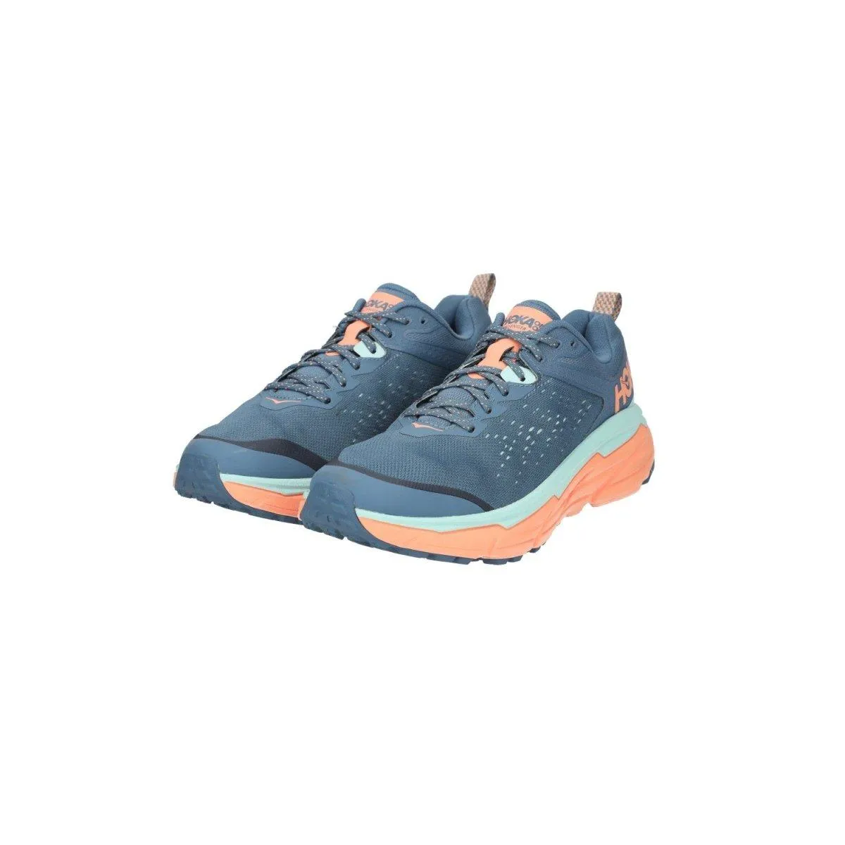 Hoka Challenger Atr 6 Running Sport Shoes Fabric Blue Colour For Women