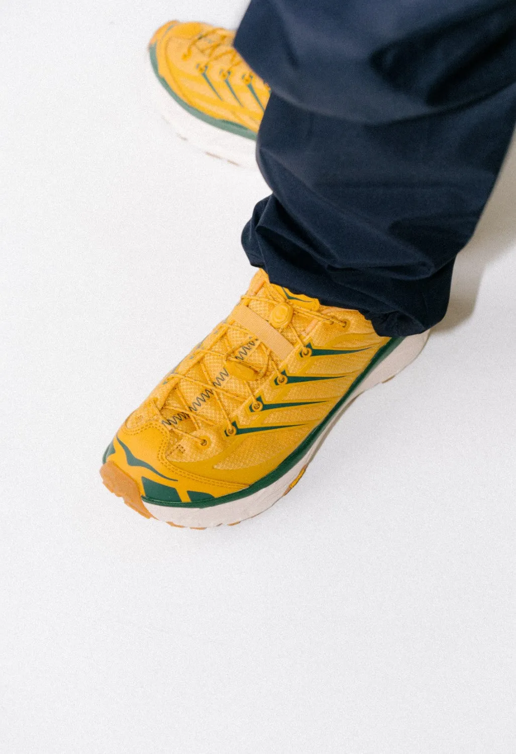 Hoka Mafate Three2 Trainers - Golden Yellow / Eggnog