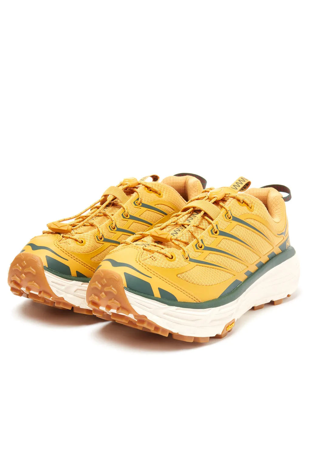 Hoka Mafate Three2 Trainers - Golden Yellow / Eggnog