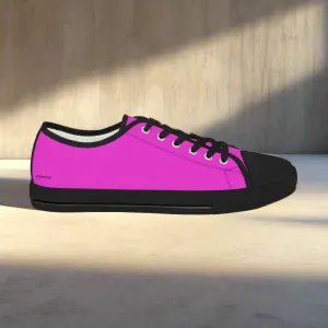 Hot Pink Color Men's Shoes, Solid Hot Pink Color Modern Minimalist Best Men's Low Top Sneakers (US Size: 5-14)