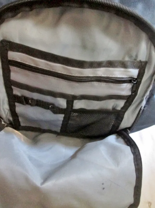 HURLEY Canvas Vegan BACKPACK Shoulder Rucksack Travel BAG BLUE WHITE Vegan