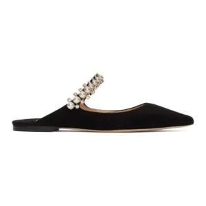 Jimmy Choo Black Suede Bing Mules