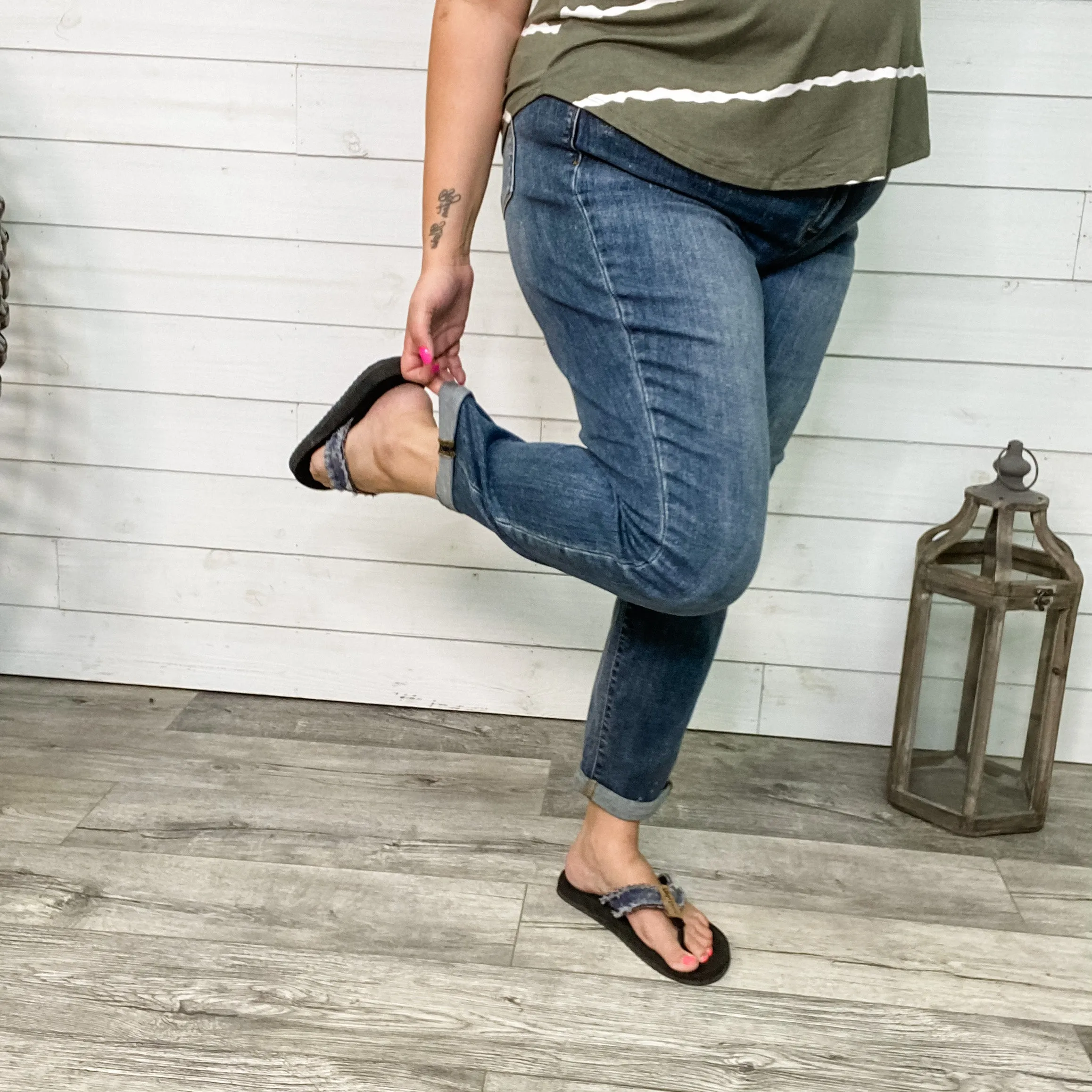Judy Blue "Say It Ain't So" Boyfriend Jeans