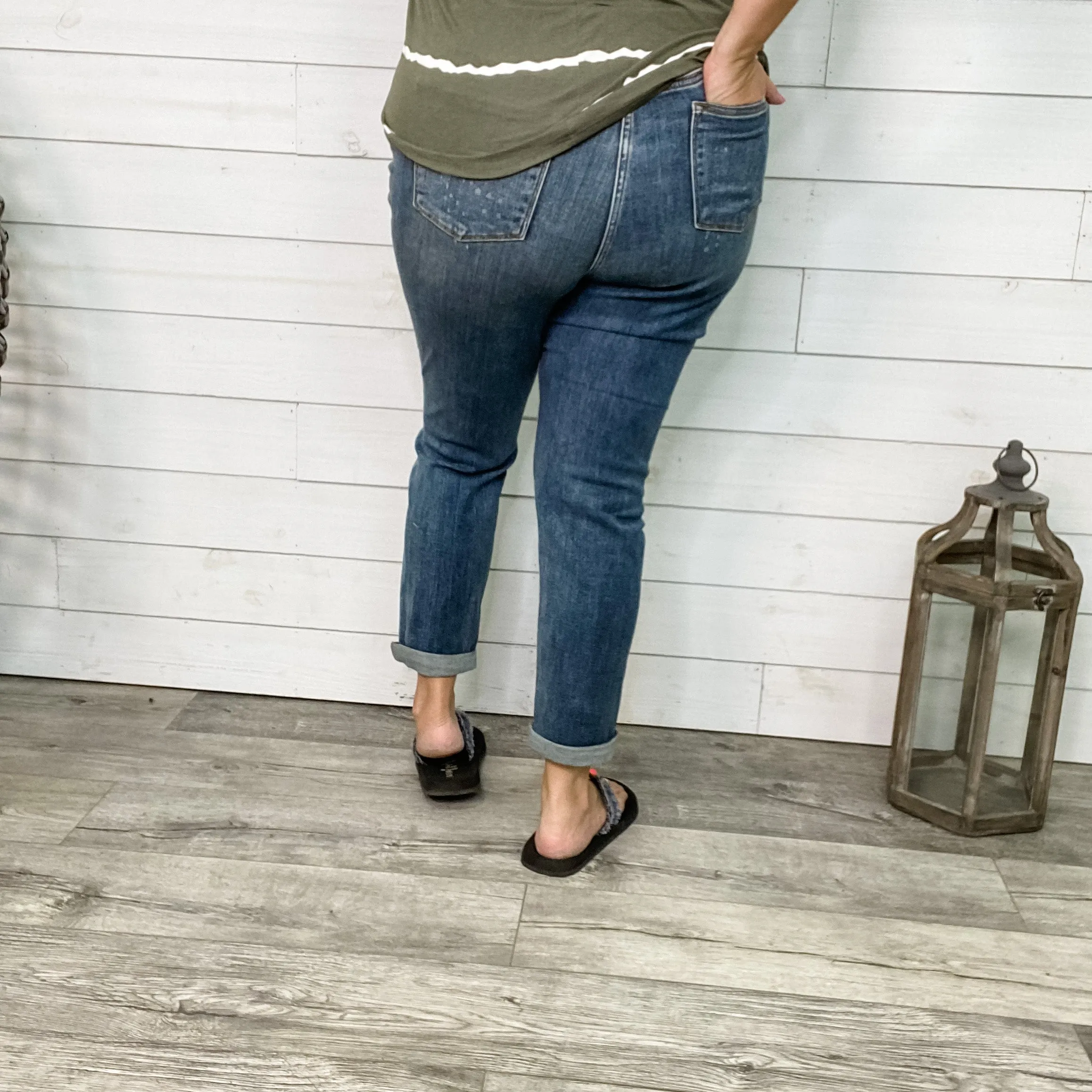 Judy Blue "Say It Ain't So" Boyfriend Jeans