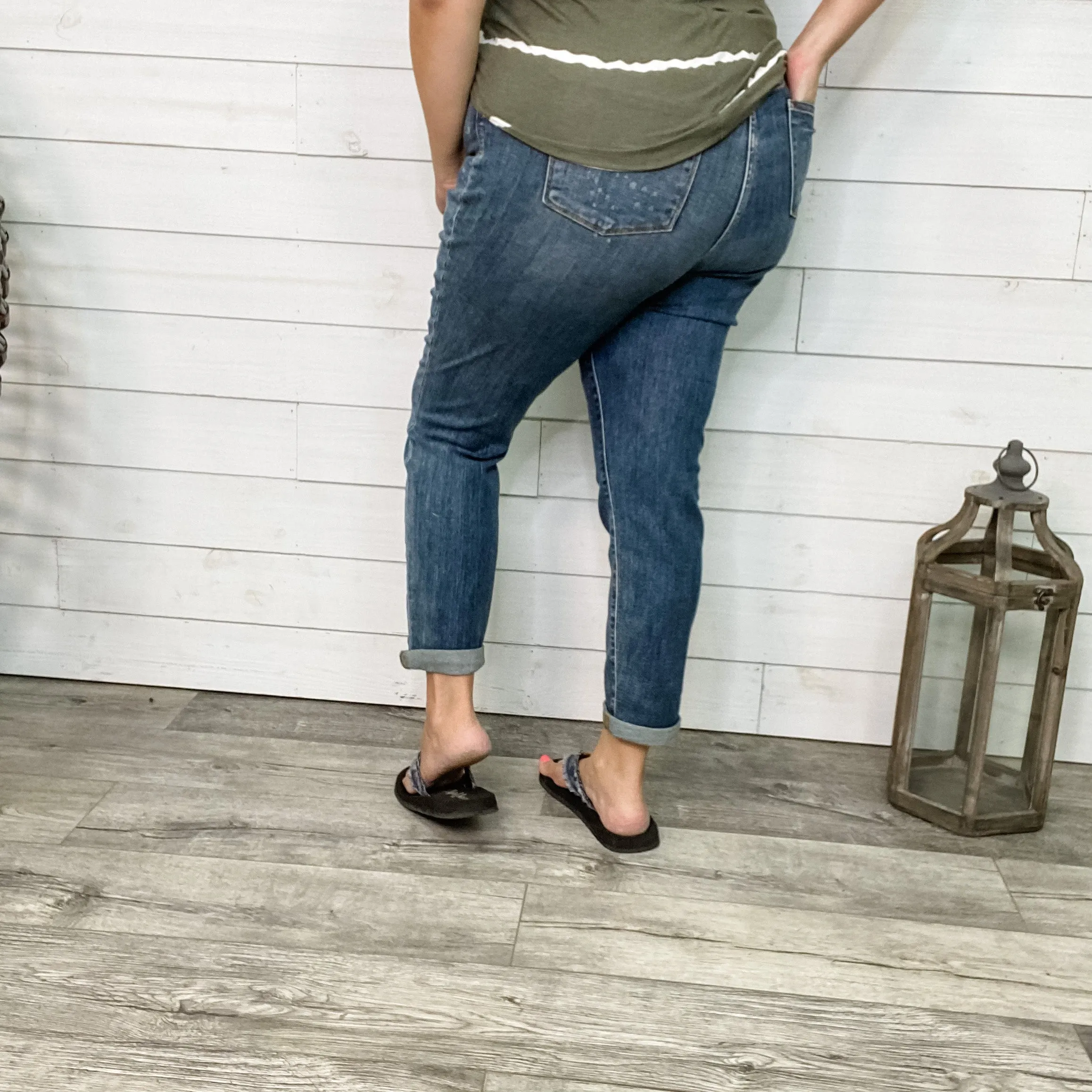 Judy Blue "Say It Ain't So" Boyfriend Jeans
