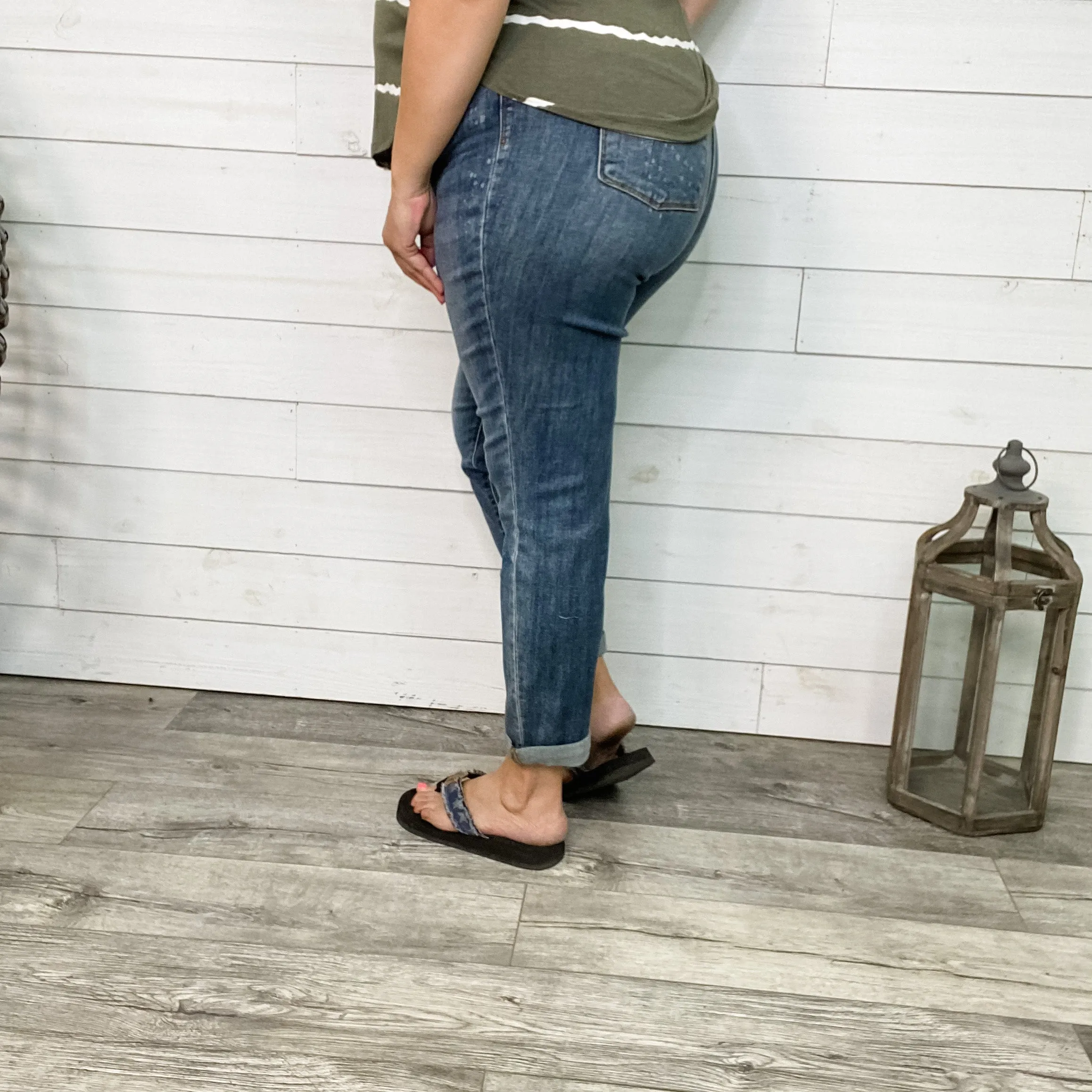 Judy Blue "Say It Ain't So" Boyfriend Jeans