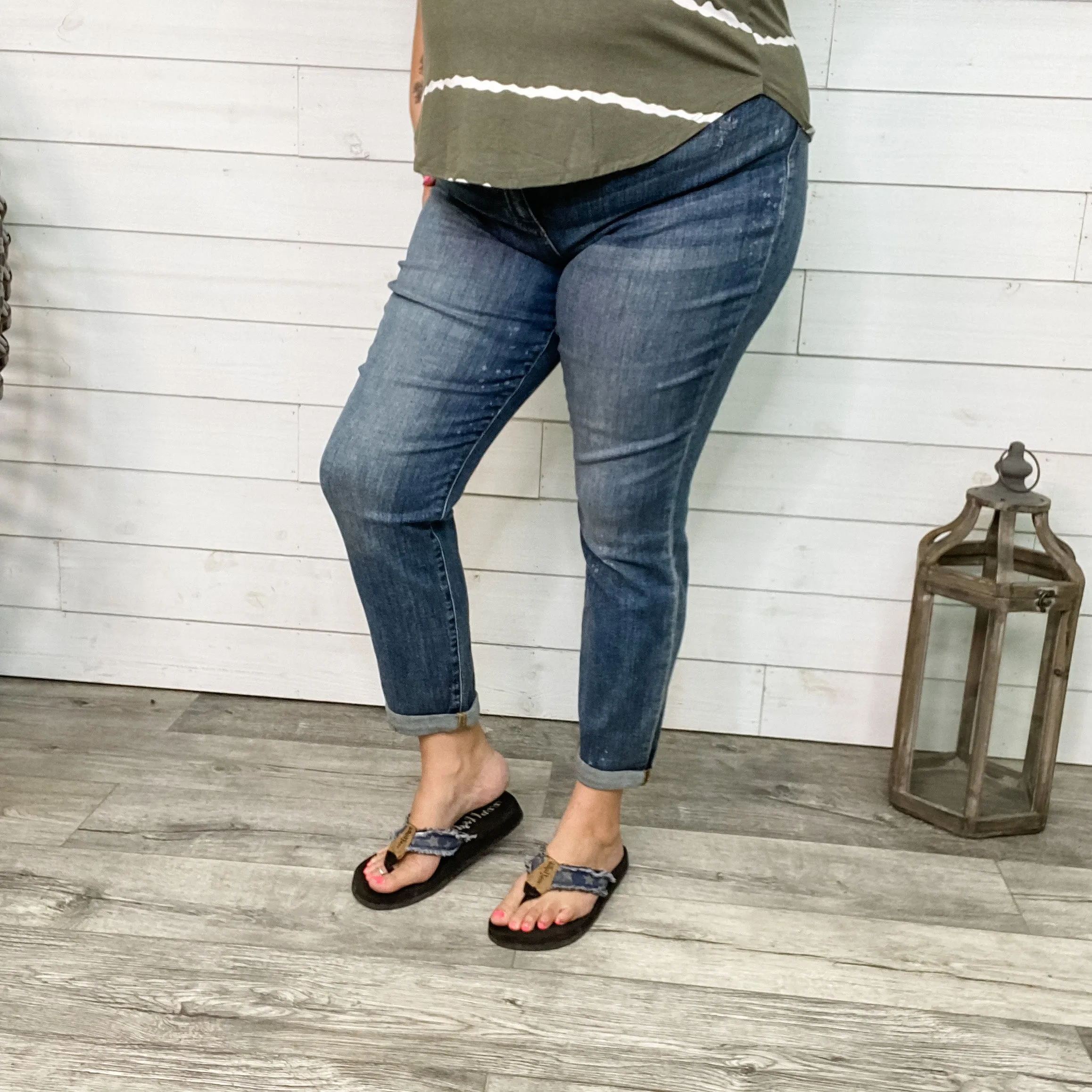 Judy Blue "Say It Ain't So" Boyfriend Jeans