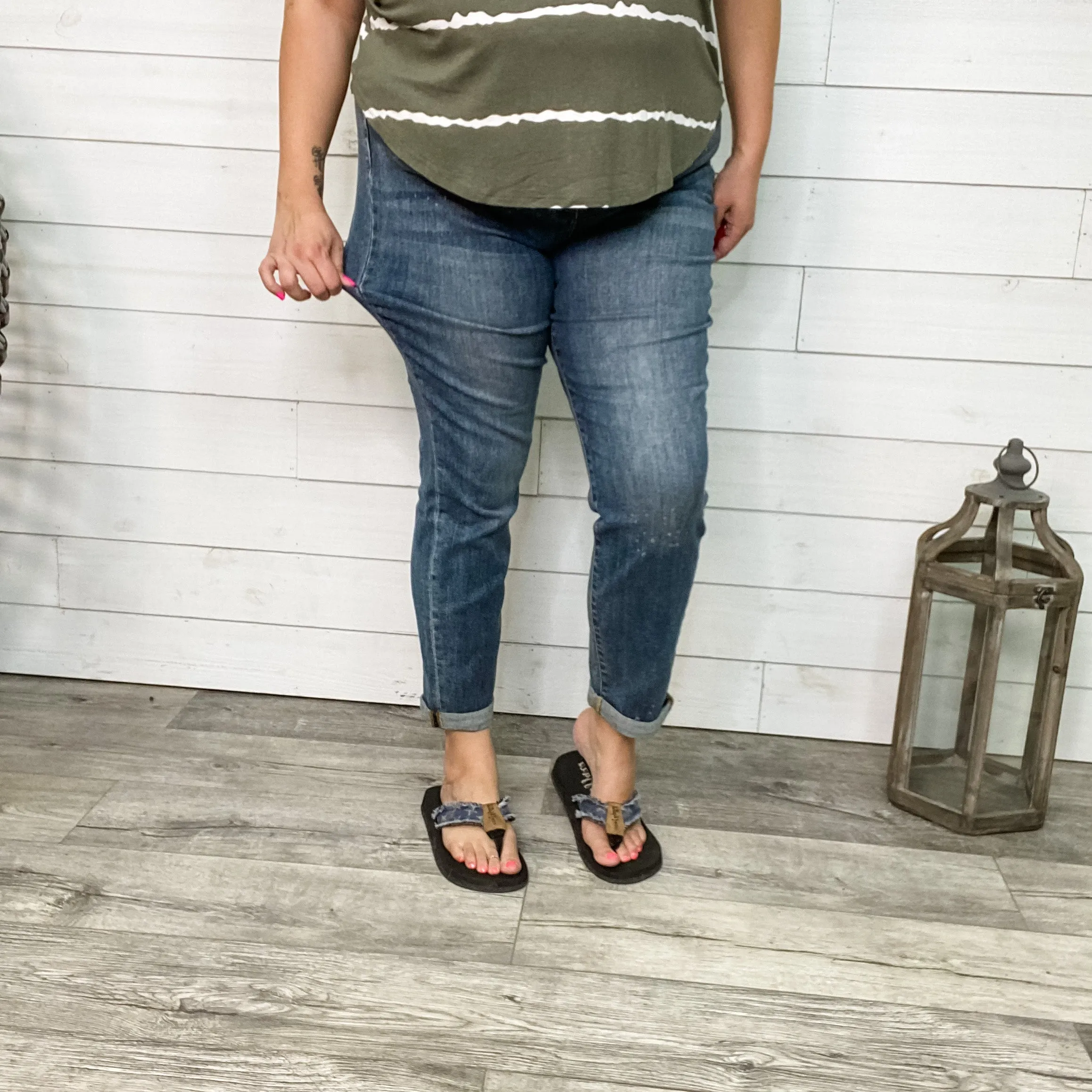 Judy Blue "Say It Ain't So" Boyfriend Jeans