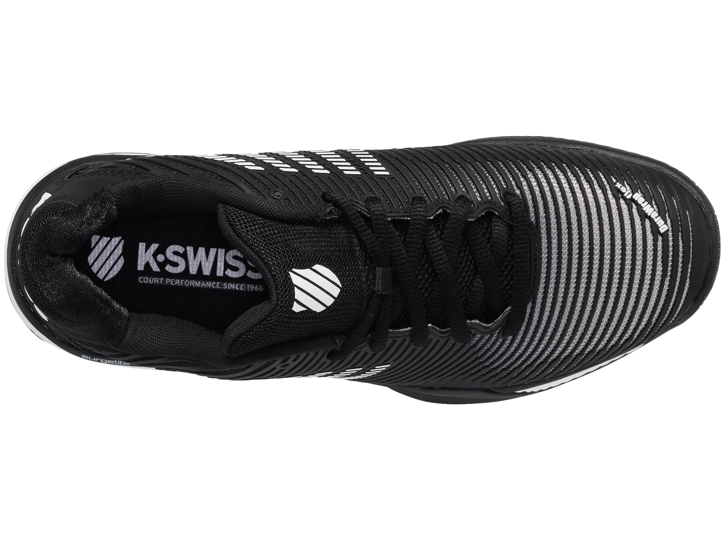 K-Swiss Men's Hypercourt Express 2 Tennis Shoes in Black/White