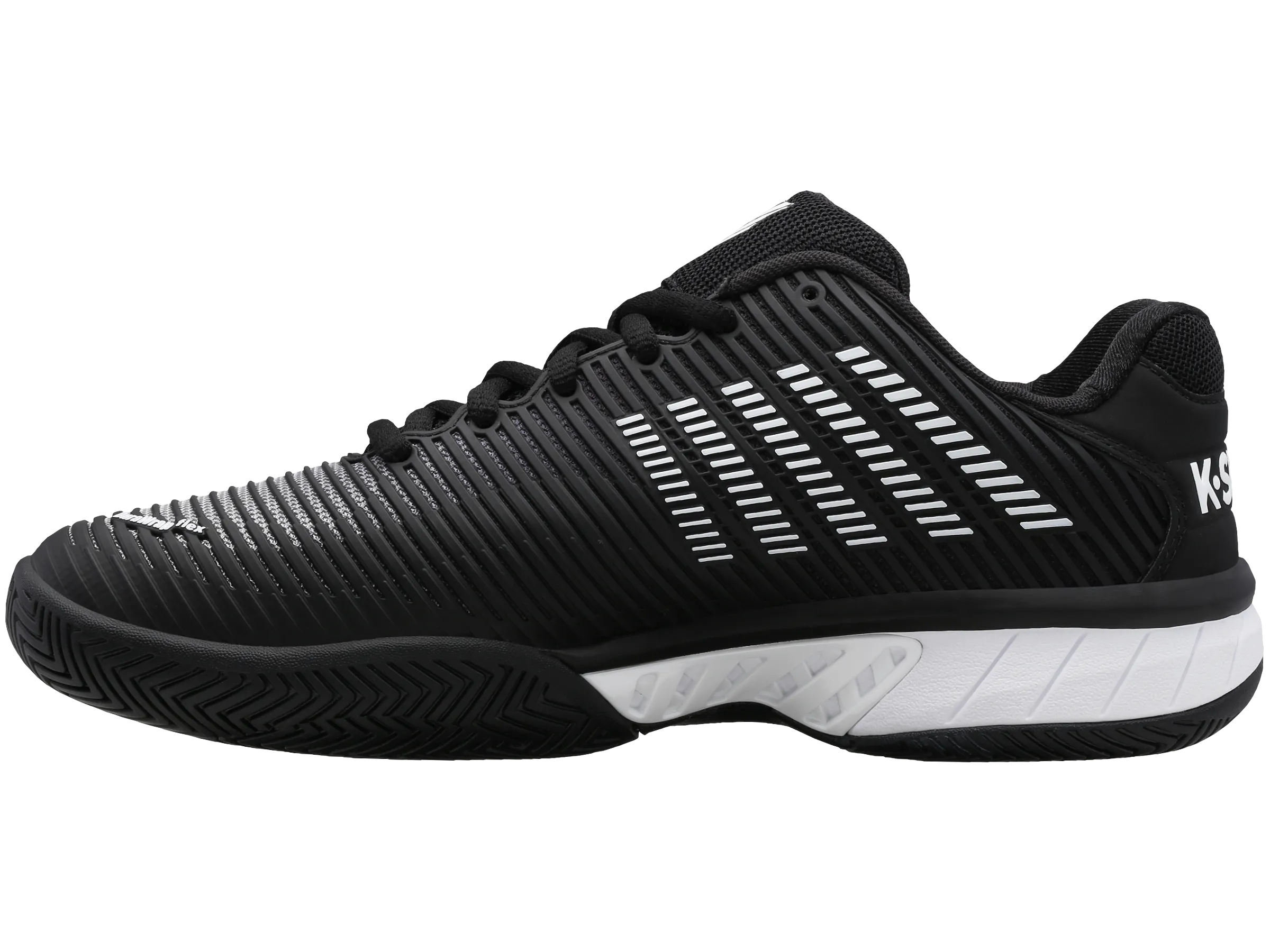K-Swiss Men's Hypercourt Express 2 Tennis Shoes in Black/White