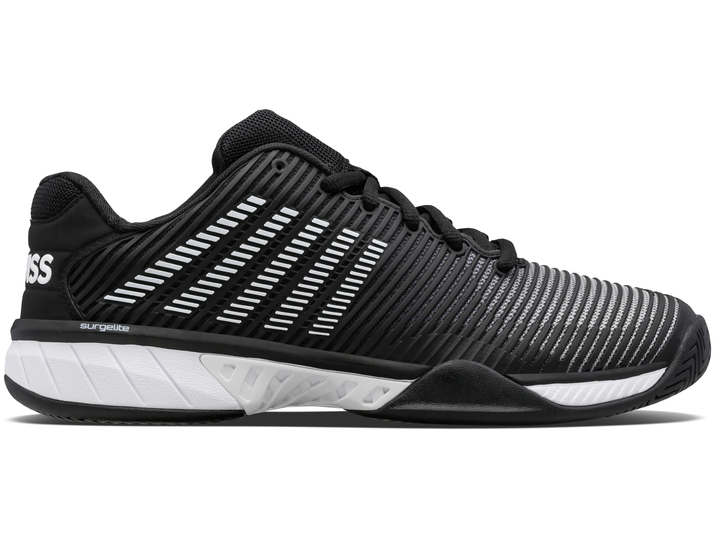 K-Swiss Men's Hypercourt Express 2 Tennis Shoes in Black/White