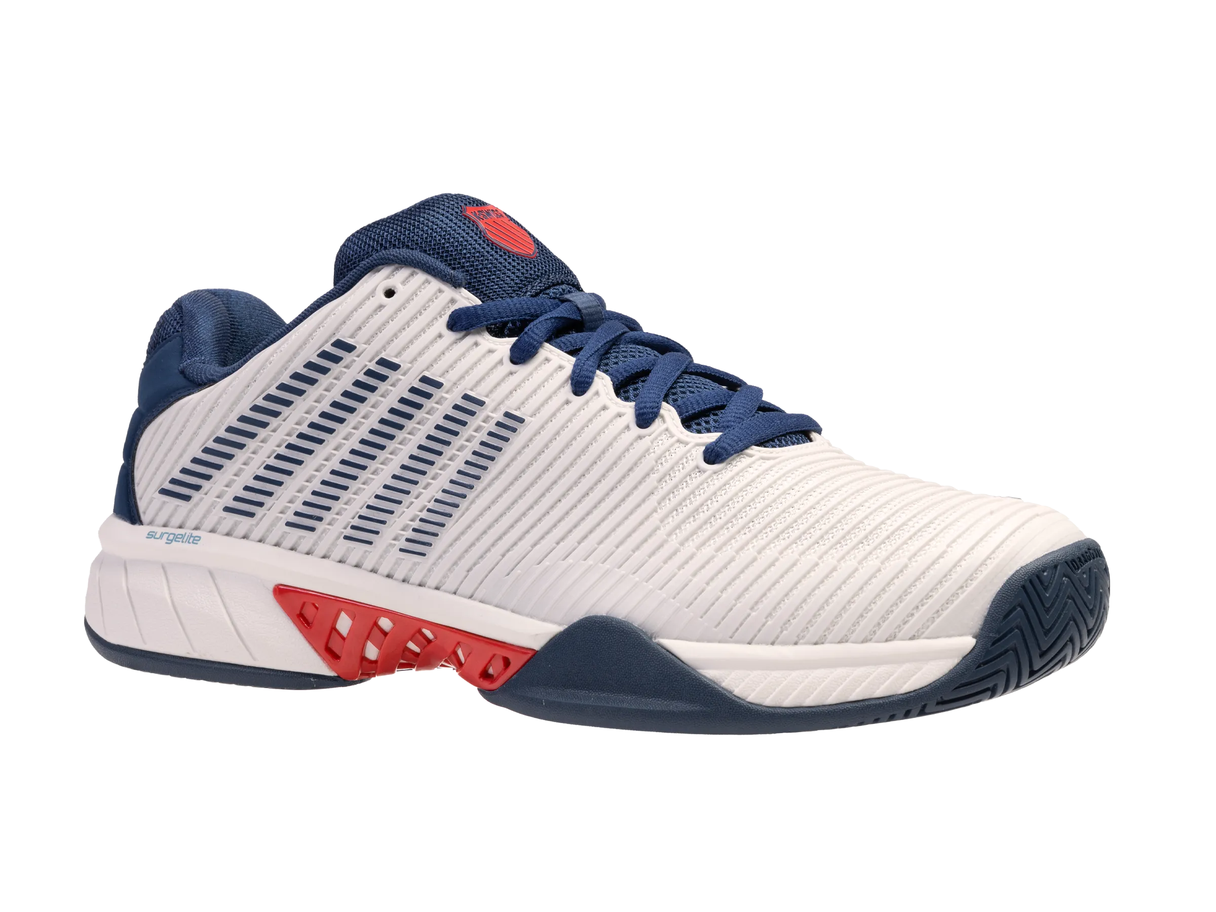 K-Swiss Men's Hypercourt Express 2 Tennis Shoes in Blanc De Blanc