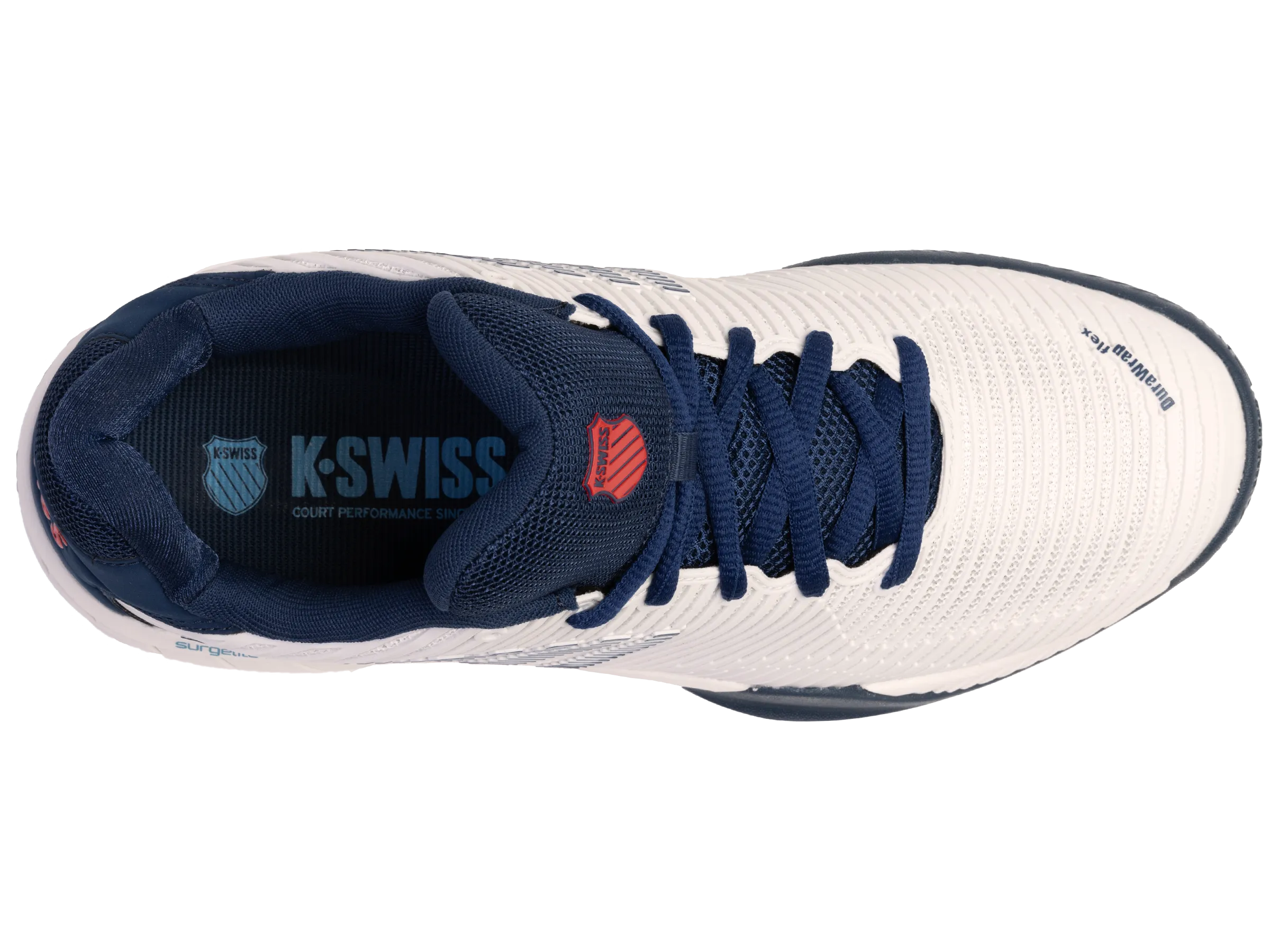 K-Swiss Men's Hypercourt Express 2 Tennis Shoes in Blanc De Blanc