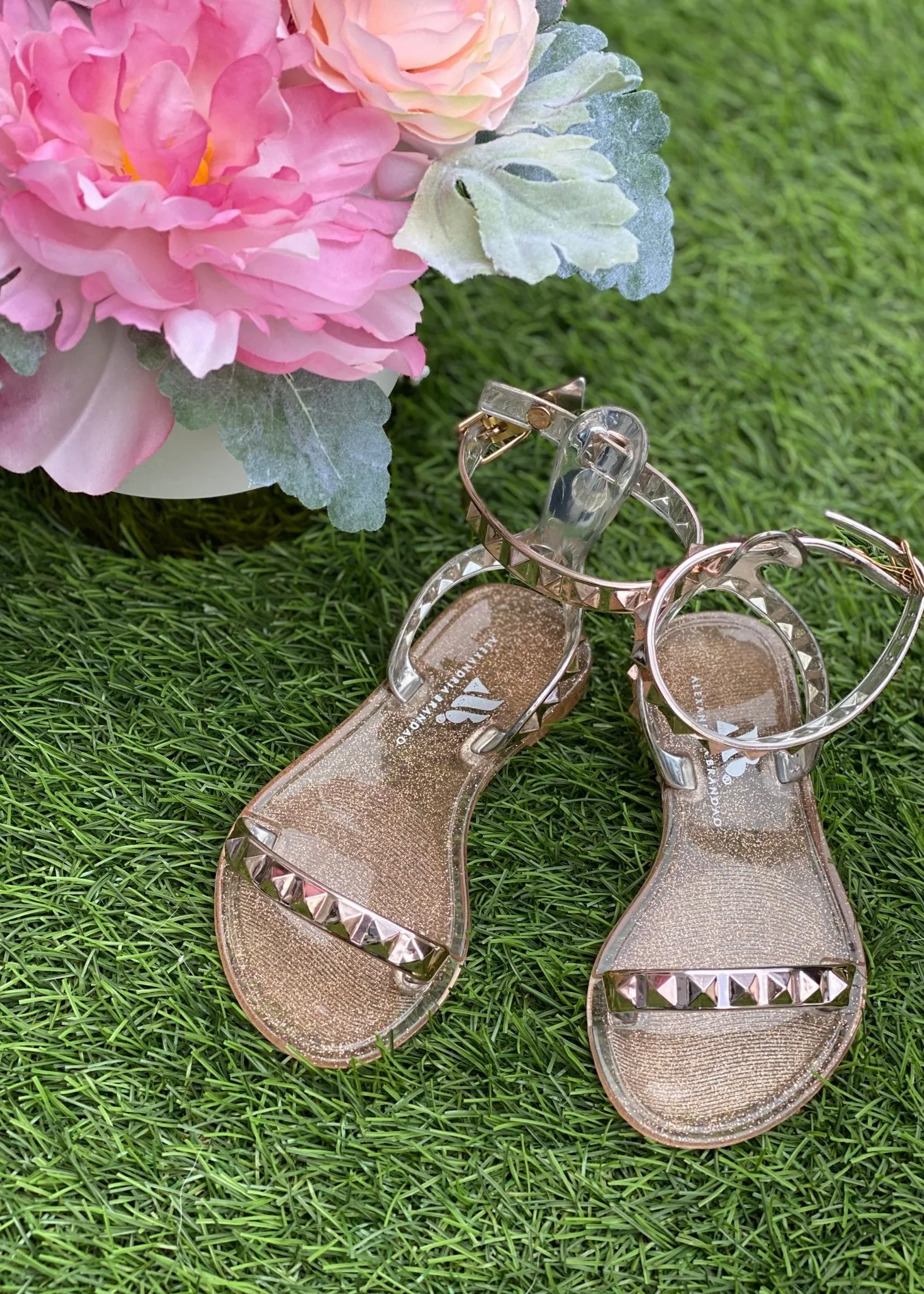 Kid's Aria Rose Gold Sandals