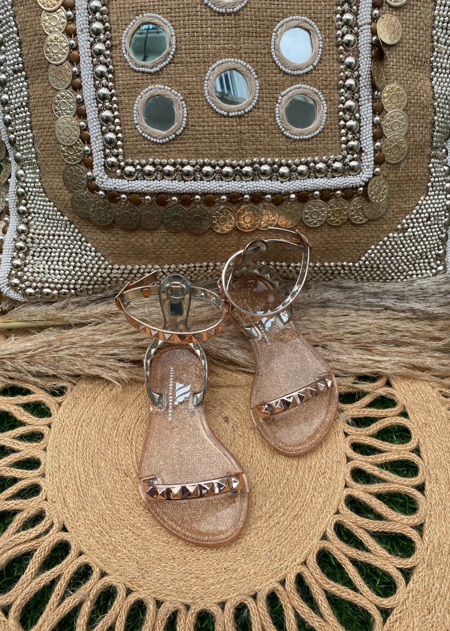 Kid's Aria Rose Gold Sandals