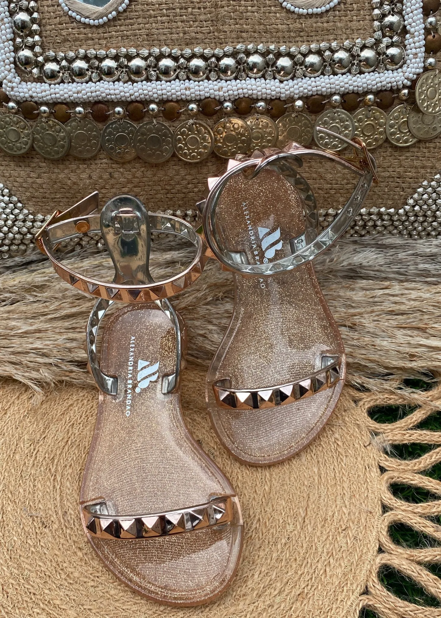 Kid's Aria Rose Gold Sandals
