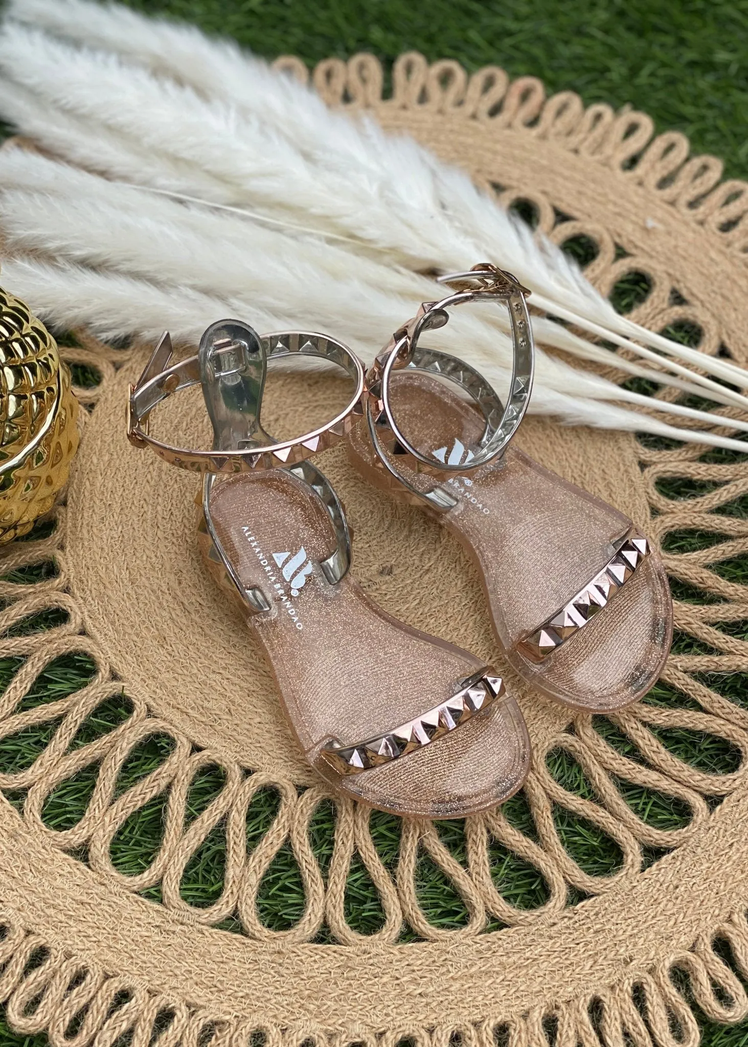 Kid's Aria Rose Gold Sandals