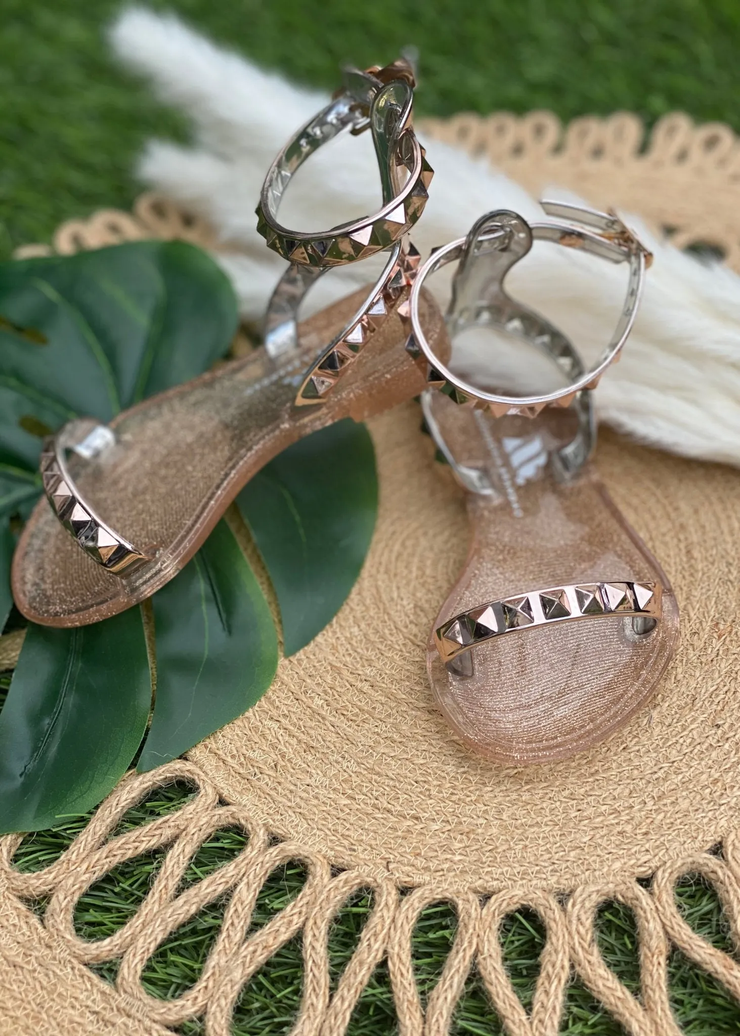 Kid's Aria Rose Gold Sandals