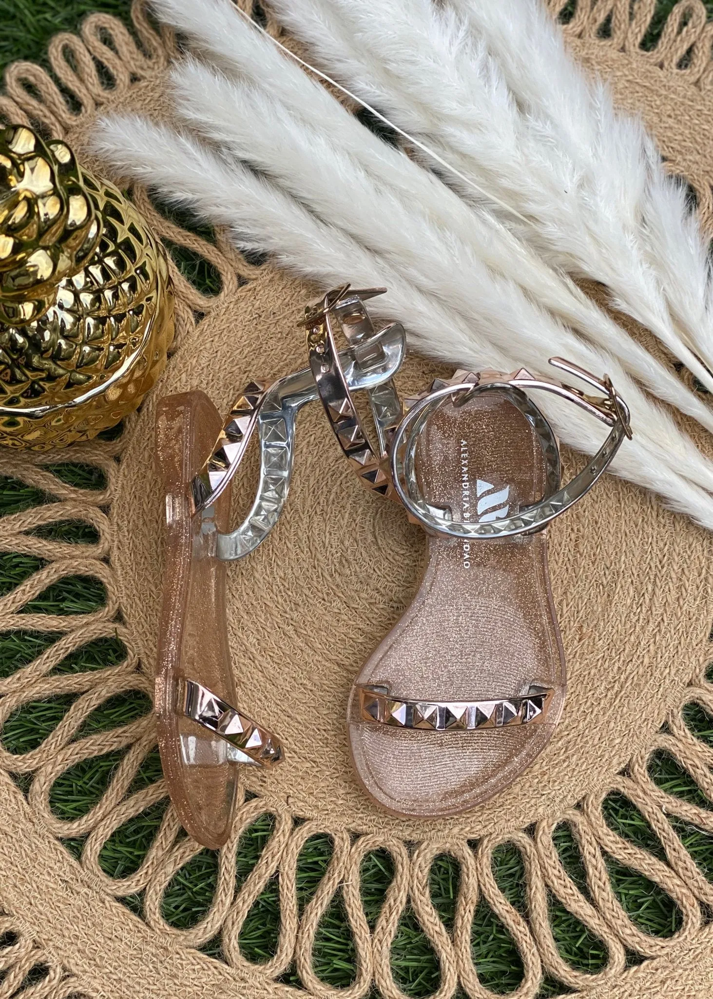Kid's Aria Rose Gold Sandals
