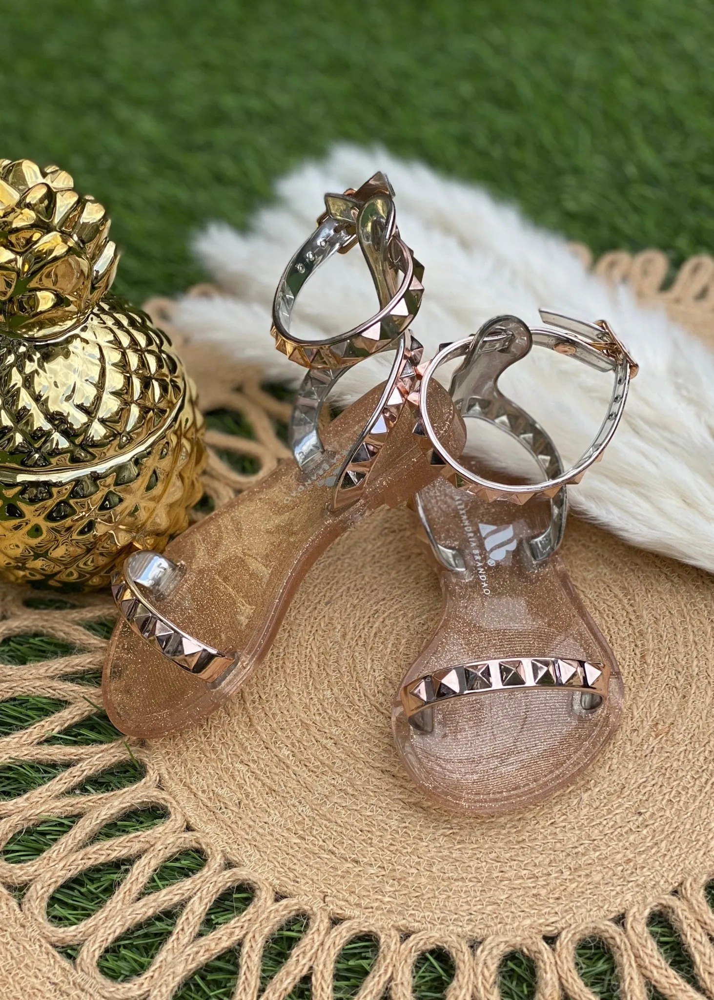 Kid's Aria Rose Gold Sandals