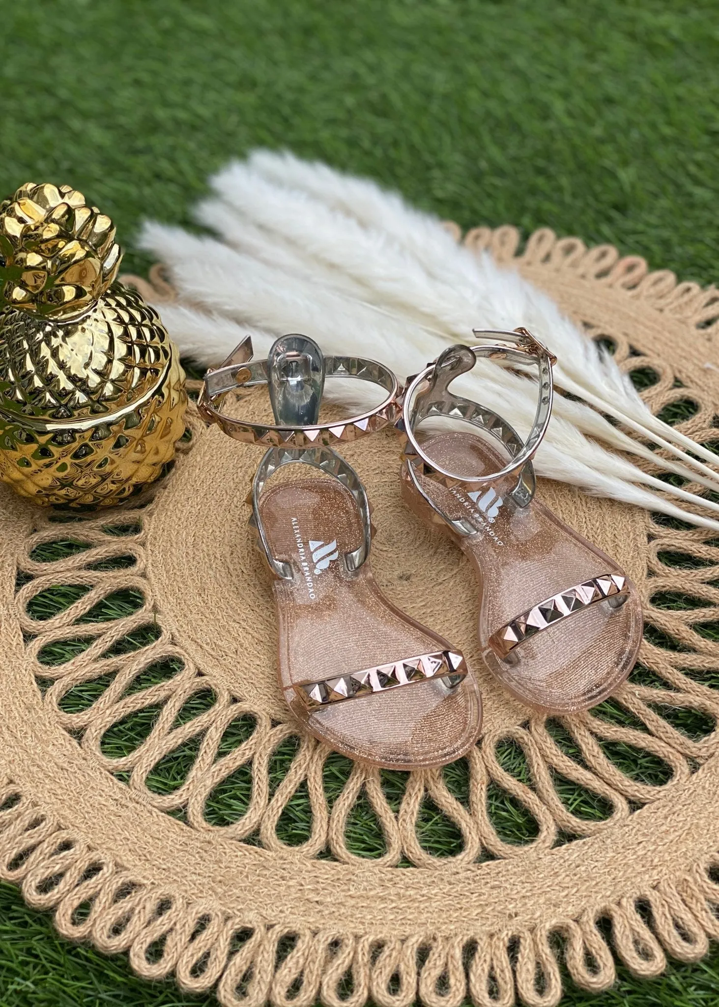 Kid's Aria Rose Gold Sandals
