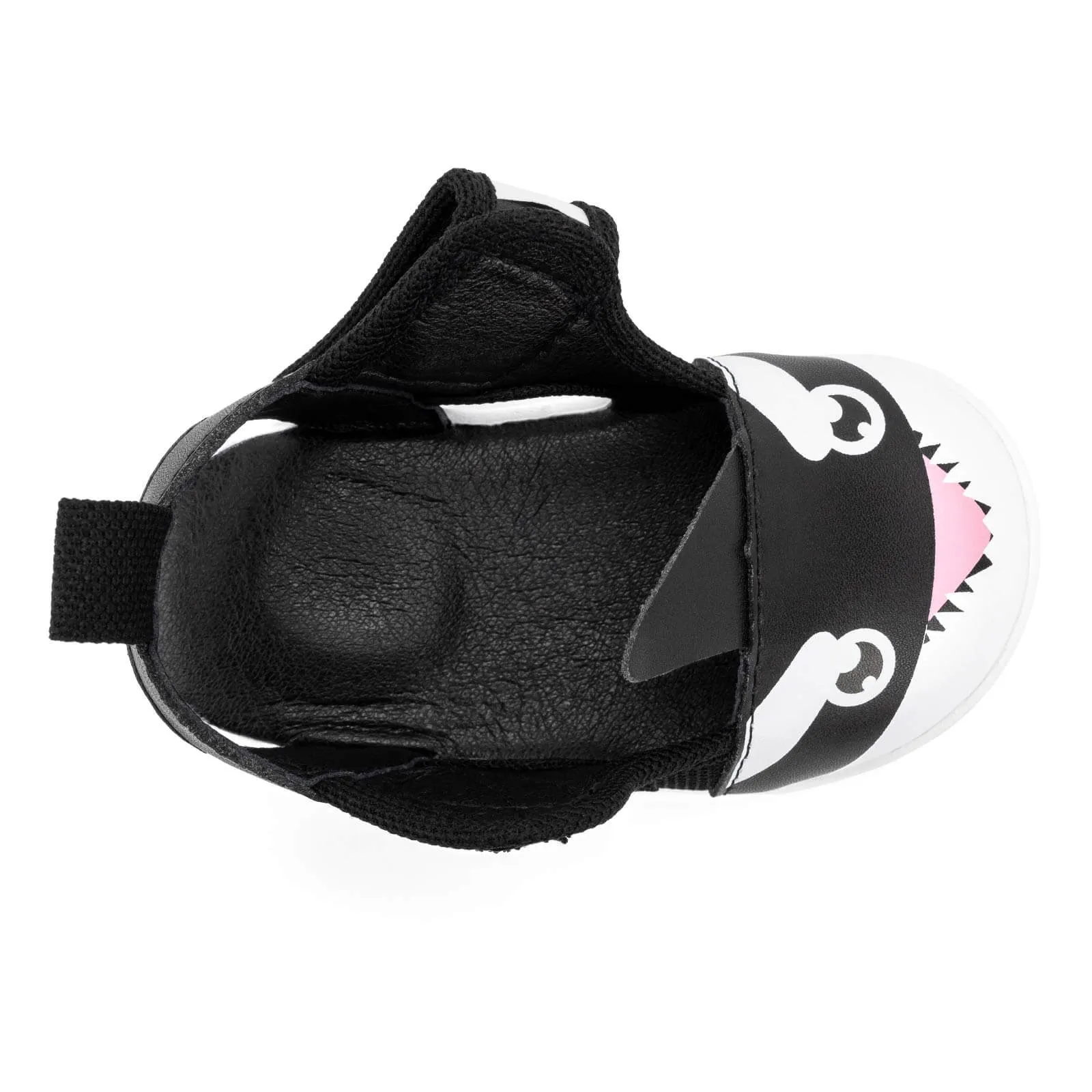 Killer Whale Squeaky Toddler Sandals | Black