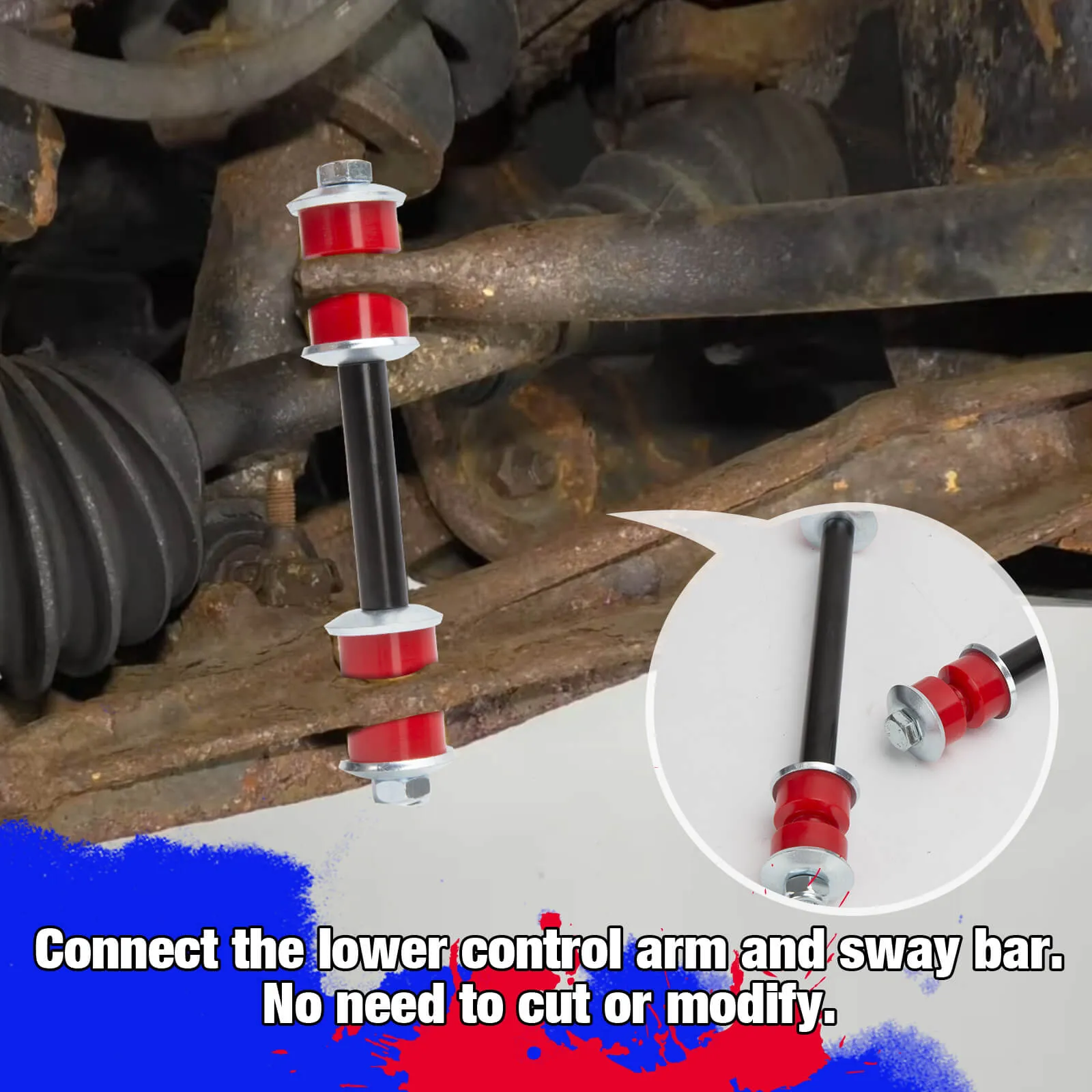 KSP Sway Bar Link For Rear 94-01 Ram 1500,94-02 Ram 2500 3500, Ford Explorer Ranger