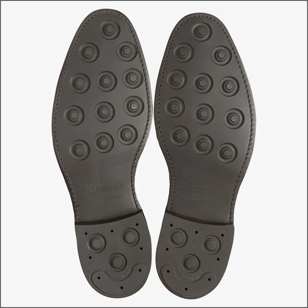 Loake Chester Brown Brogue Shoe Rubber Sole--