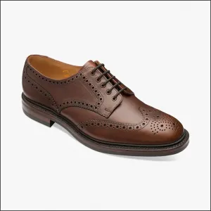 Loake Chester Brown Brogue Shoe Rubber Sole--