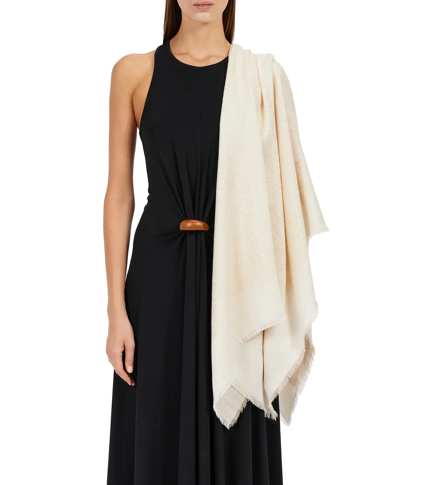 Lurex-Yarn Shawl Sand