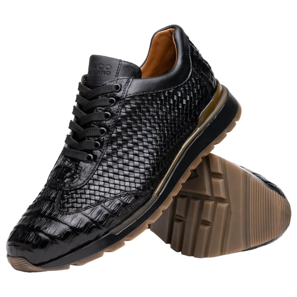 Marco Di Milano Roma Caiman Fuscus Black