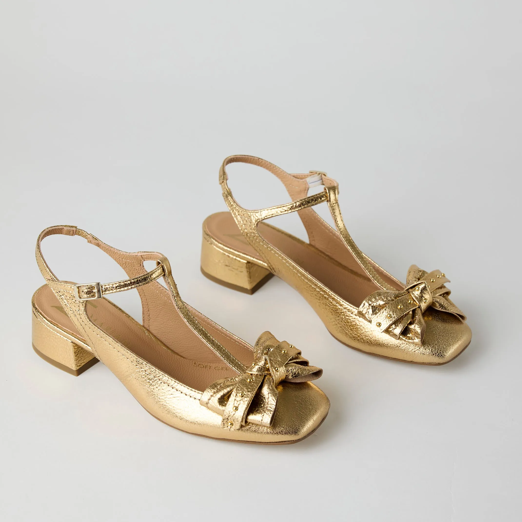 Marian T-Bar Square Toe Flat Shoes