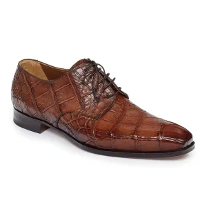 Mauri Men's Shoes Sport Rust Burnished Alligator Oxfords Art 1059 (MA4644)