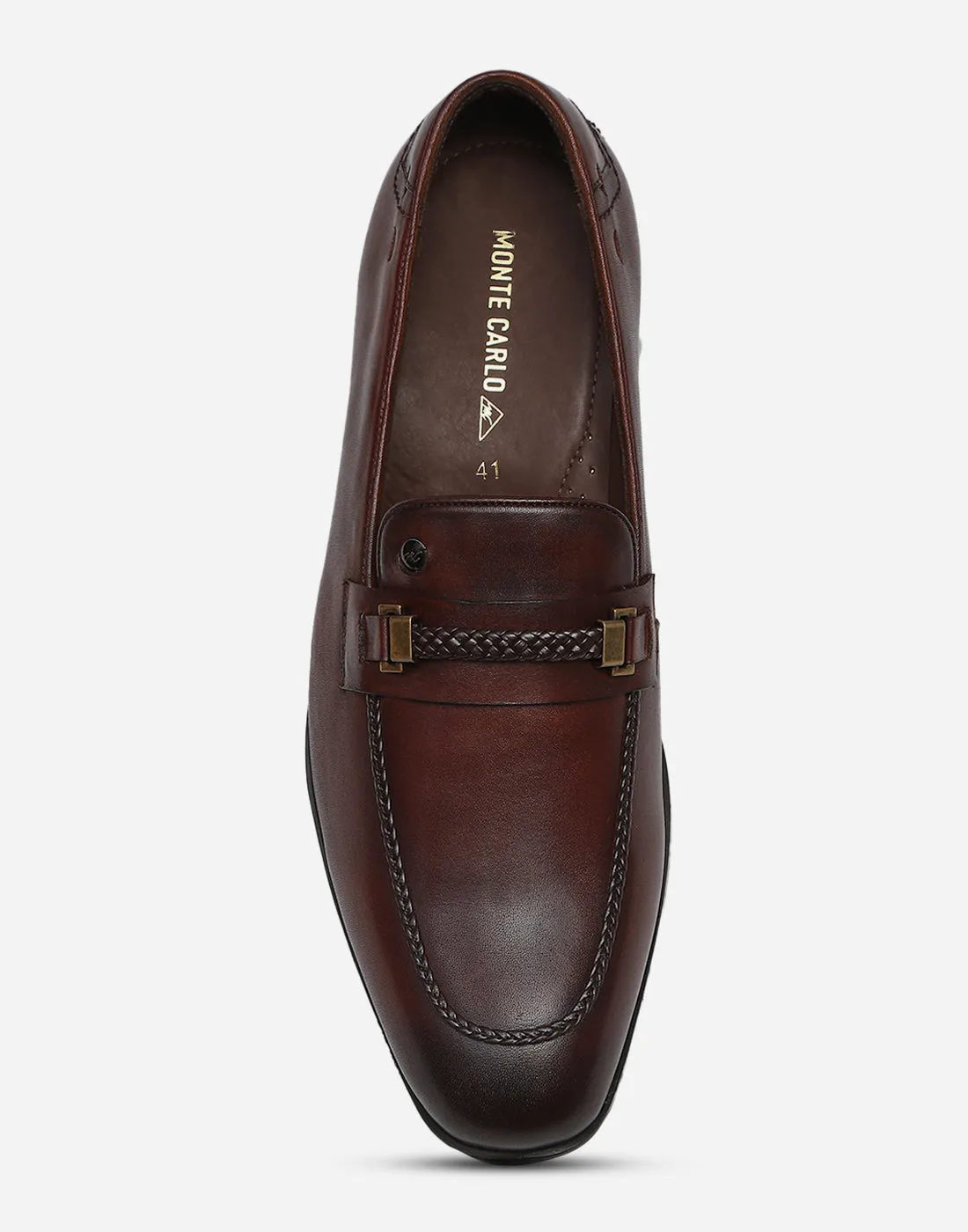 Men Burgundy Slip on Genuine Leather Loafers