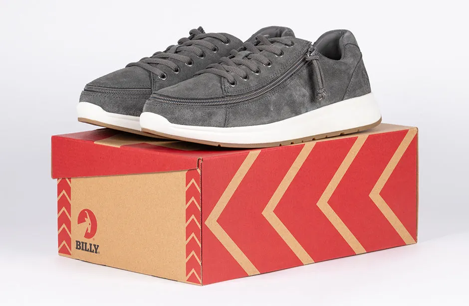 Men's Grey Suede BILLY Comfort Lows