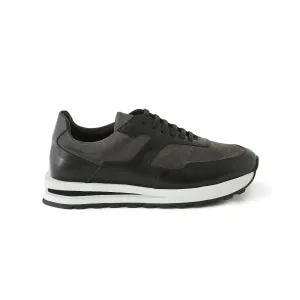 Men's Suede Calf Leather Handmade Sneakers M8017