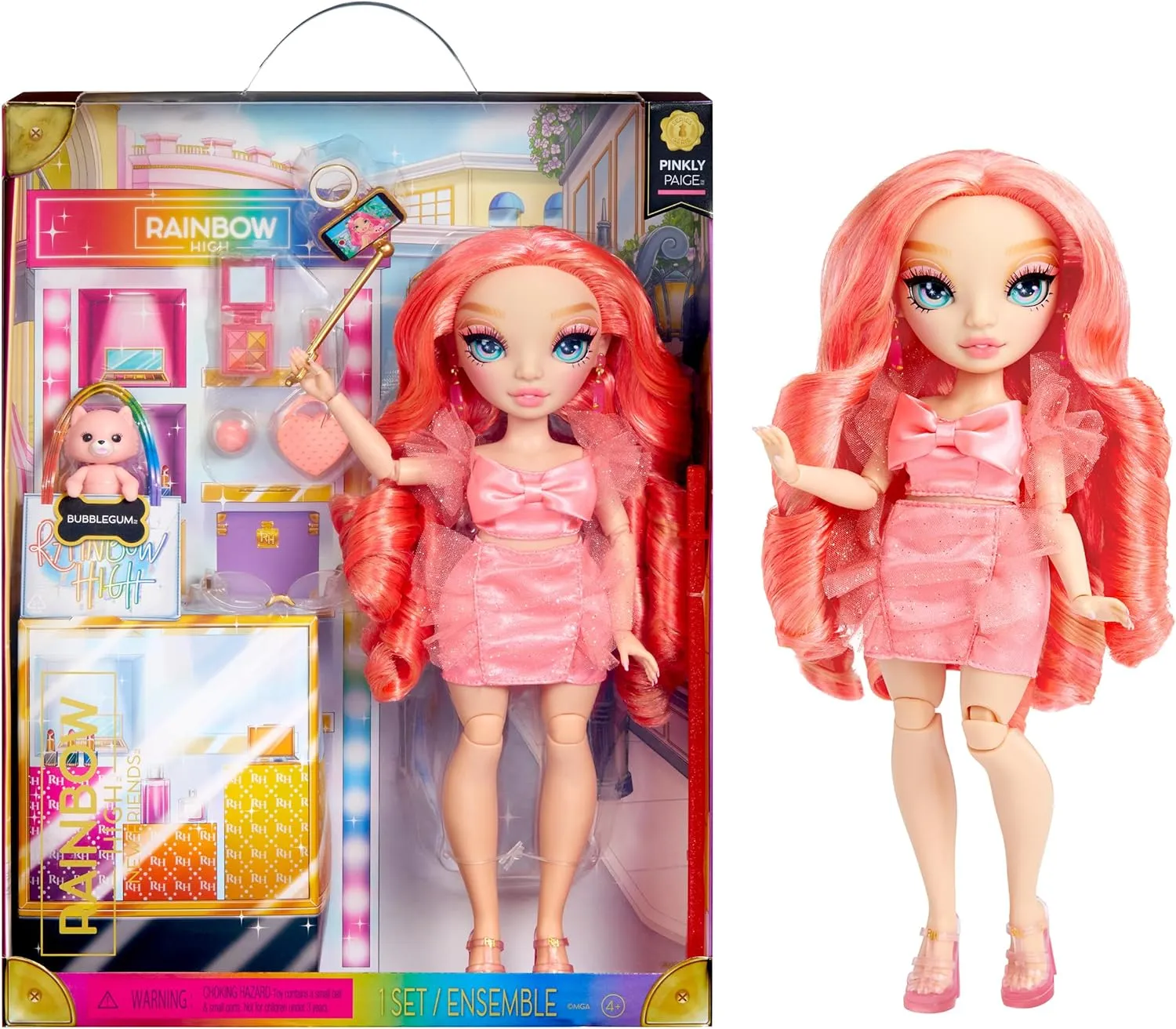 MGA 501923EUC RAINBOW HIGH PINKLY PAIGE NEW FRIENDS FASHION DOLL