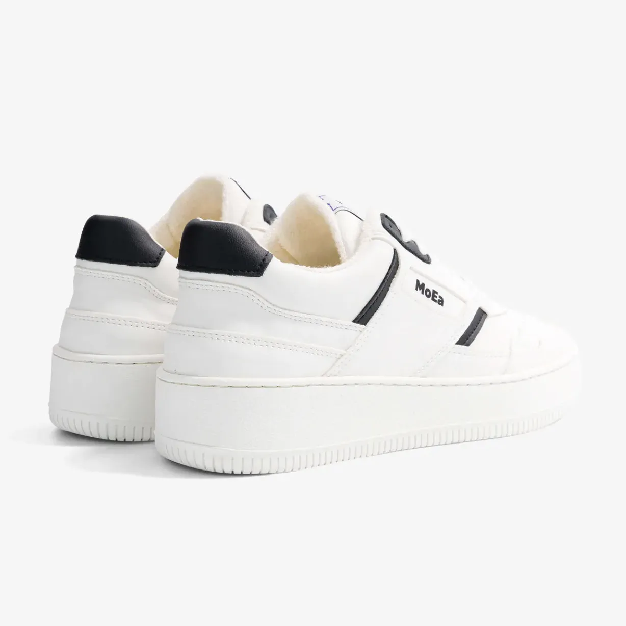 MoEa | GEN1 Grape Vegan Sneakers | Black & White