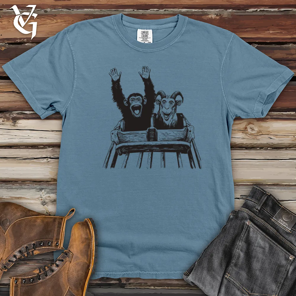 Monkey Goat Rollercoaster Heavy Cotton Comfort Colors Tee
