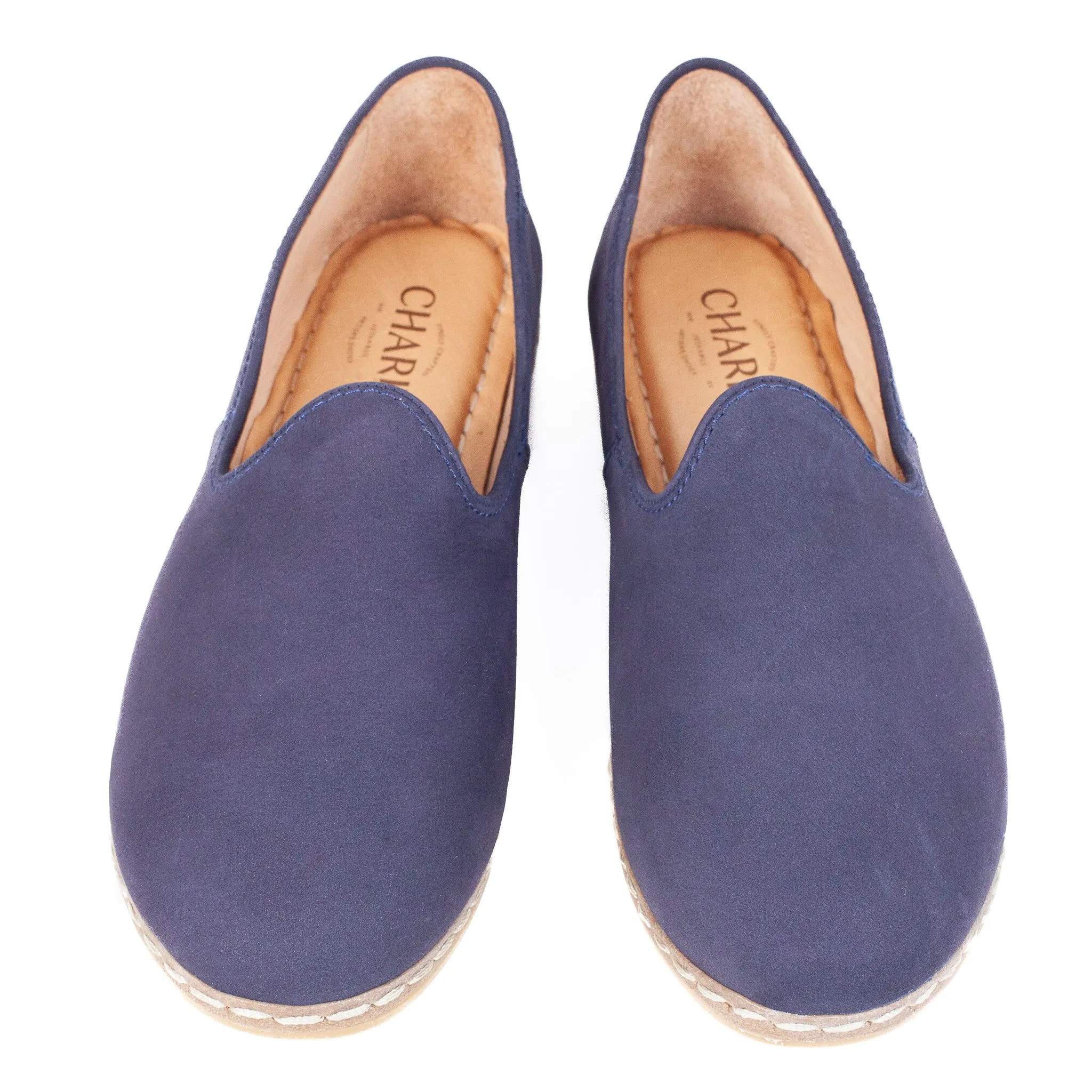 Navy Nubuck Slip-On