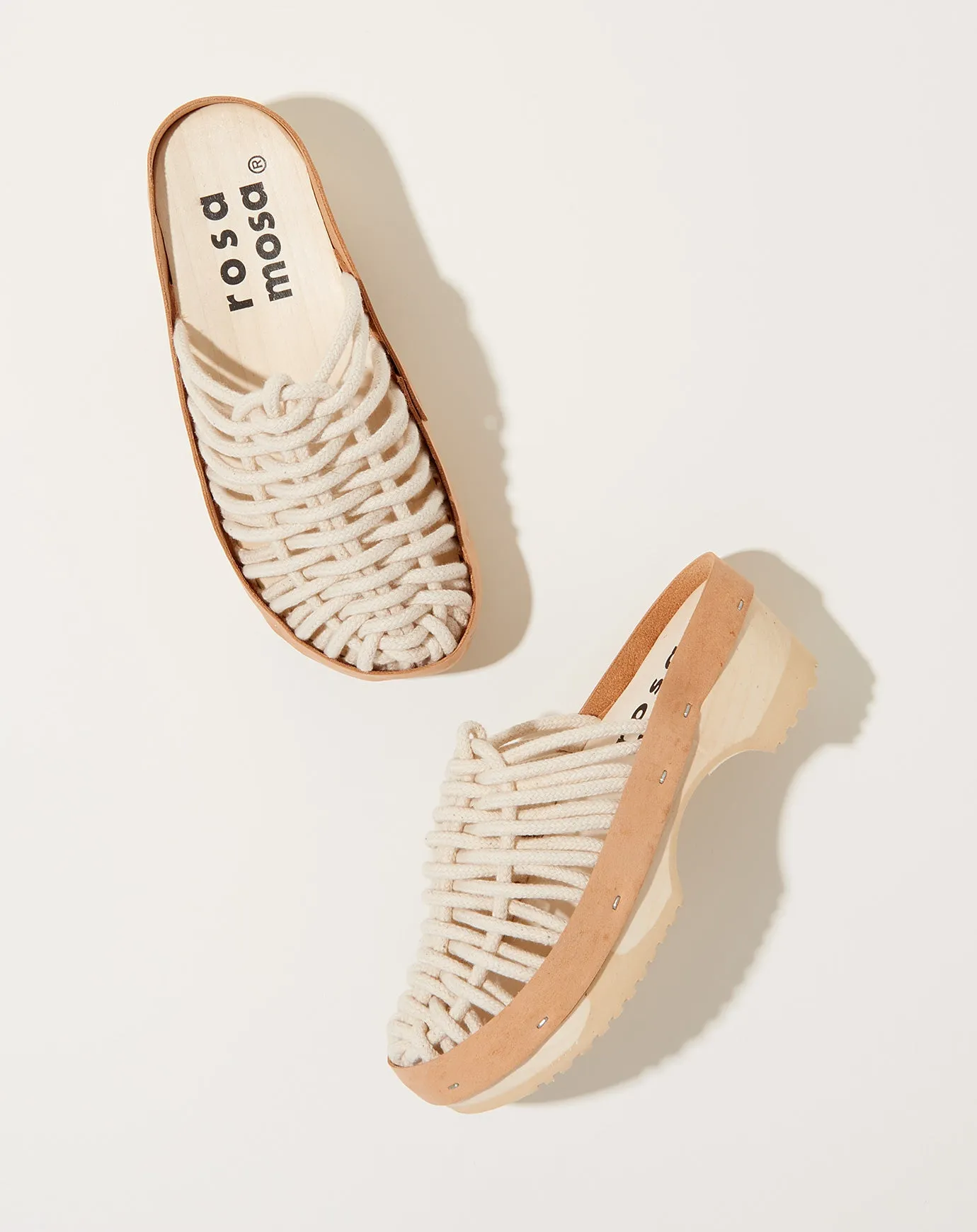 Net Panto Clog in Natural