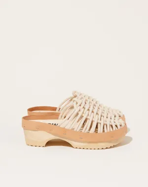 Net Panto Clog in Natural