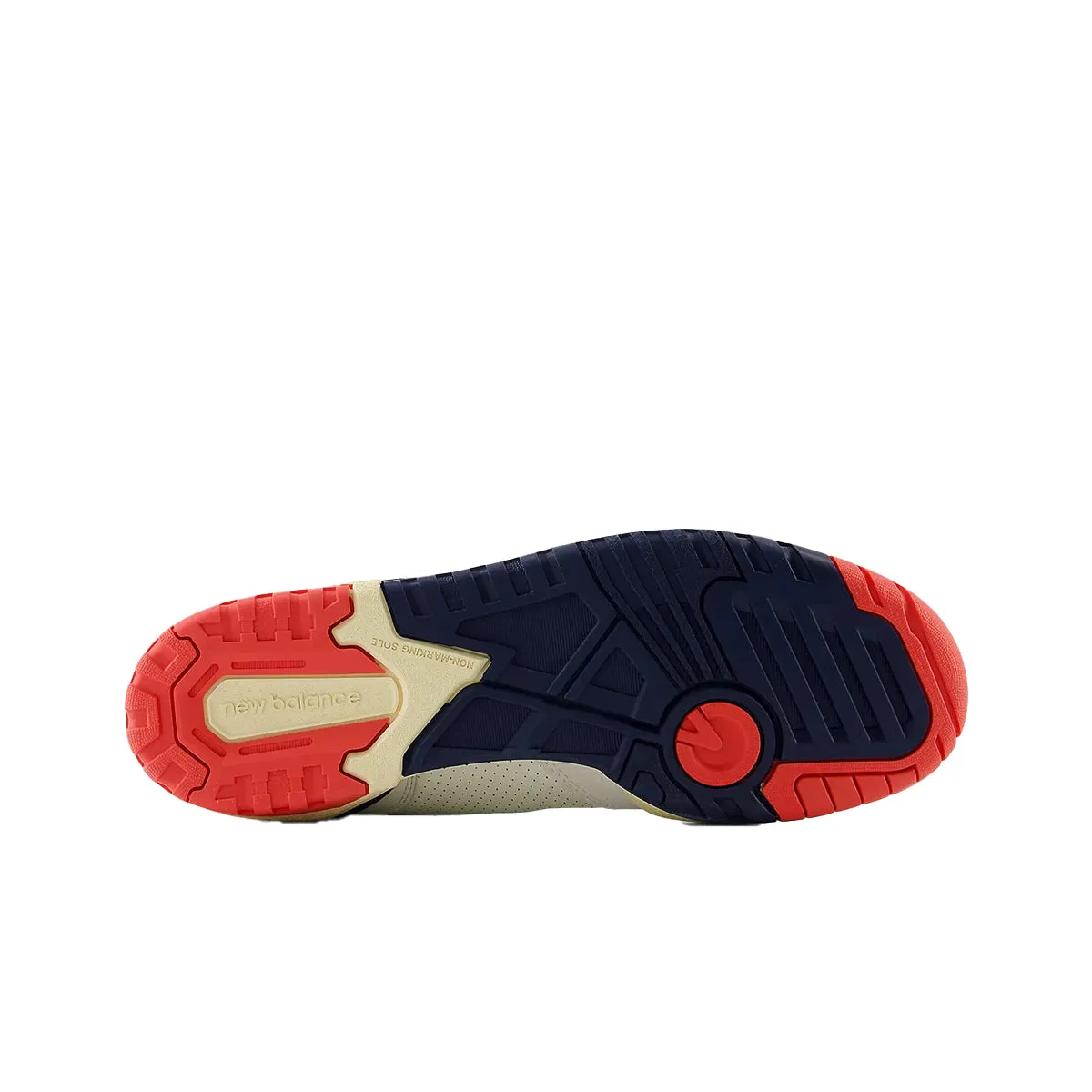 New Balance Mens 550 Sea Salt Pack Casual Sneakers BB550CPB Sea Salt/Blast Red