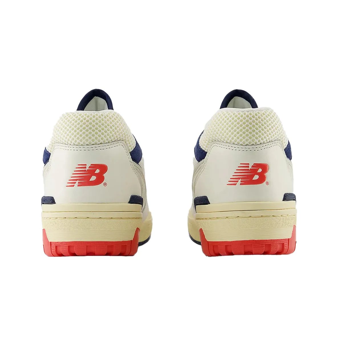 New Balance Mens 550 Sea Salt Pack Casual Sneakers BB550CPB Sea Salt/Blast Red