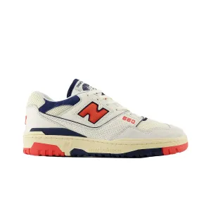 New Balance Mens 550 Sea Salt Pack Casual Sneakers BB550CPB Sea Salt/Blast Red