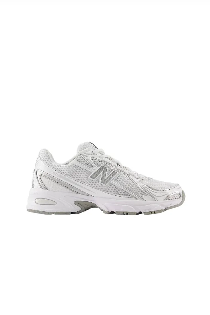 New Balance U740WM2 Sneaker- White/ Silver Metallic