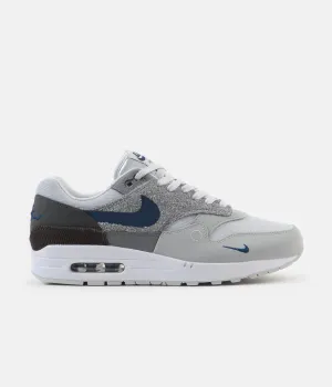 Nike Air Max 1 Shoes - Smoke Grey / Valerian Blue - Dark Smoke Grey
