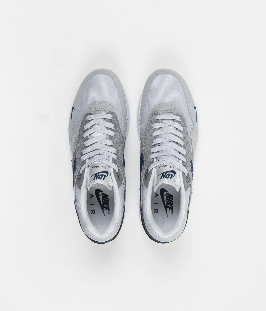 Nike Air Max 1 Shoes - Smoke Grey / Valerian Blue - Dark Smoke Grey
