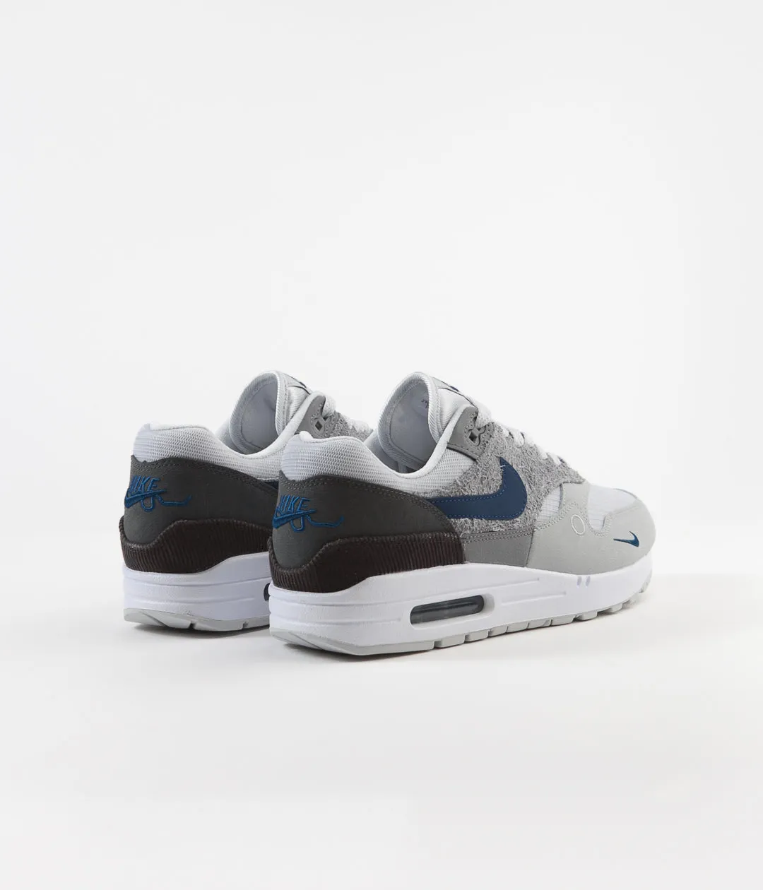 Nike Air Max 1 Shoes - Smoke Grey / Valerian Blue - Dark Smoke Grey