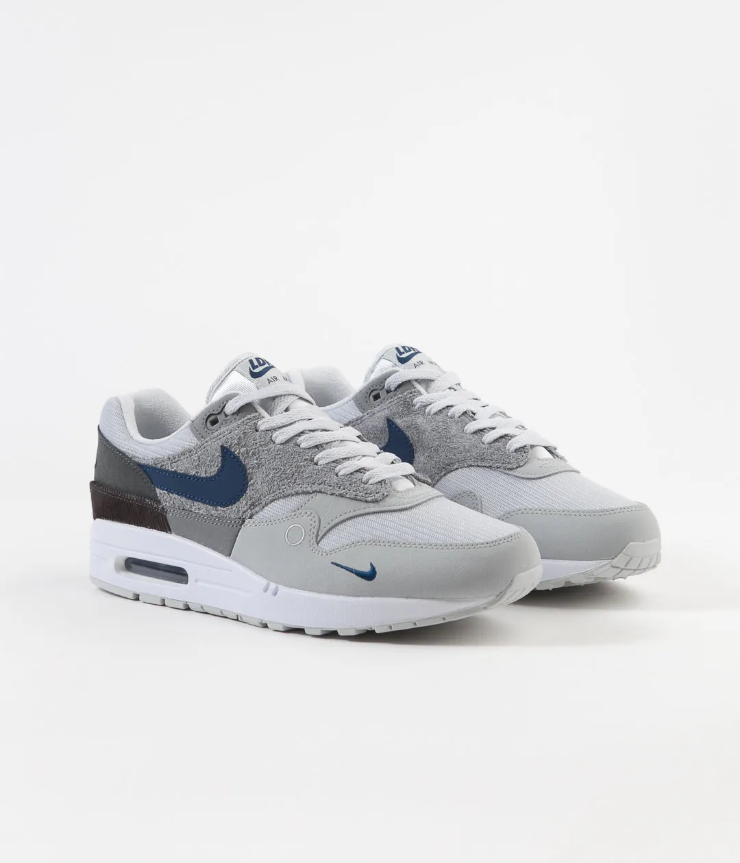 Nike Air Max 1 Shoes - Smoke Grey / Valerian Blue - Dark Smoke Grey